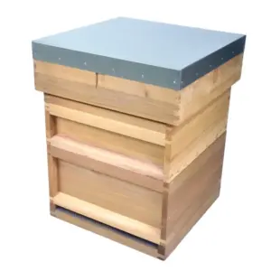 BS National Beehive, Cedar Wood, Full Set, Flat packed.